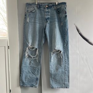 H&M Wide Leg Straight Jeans